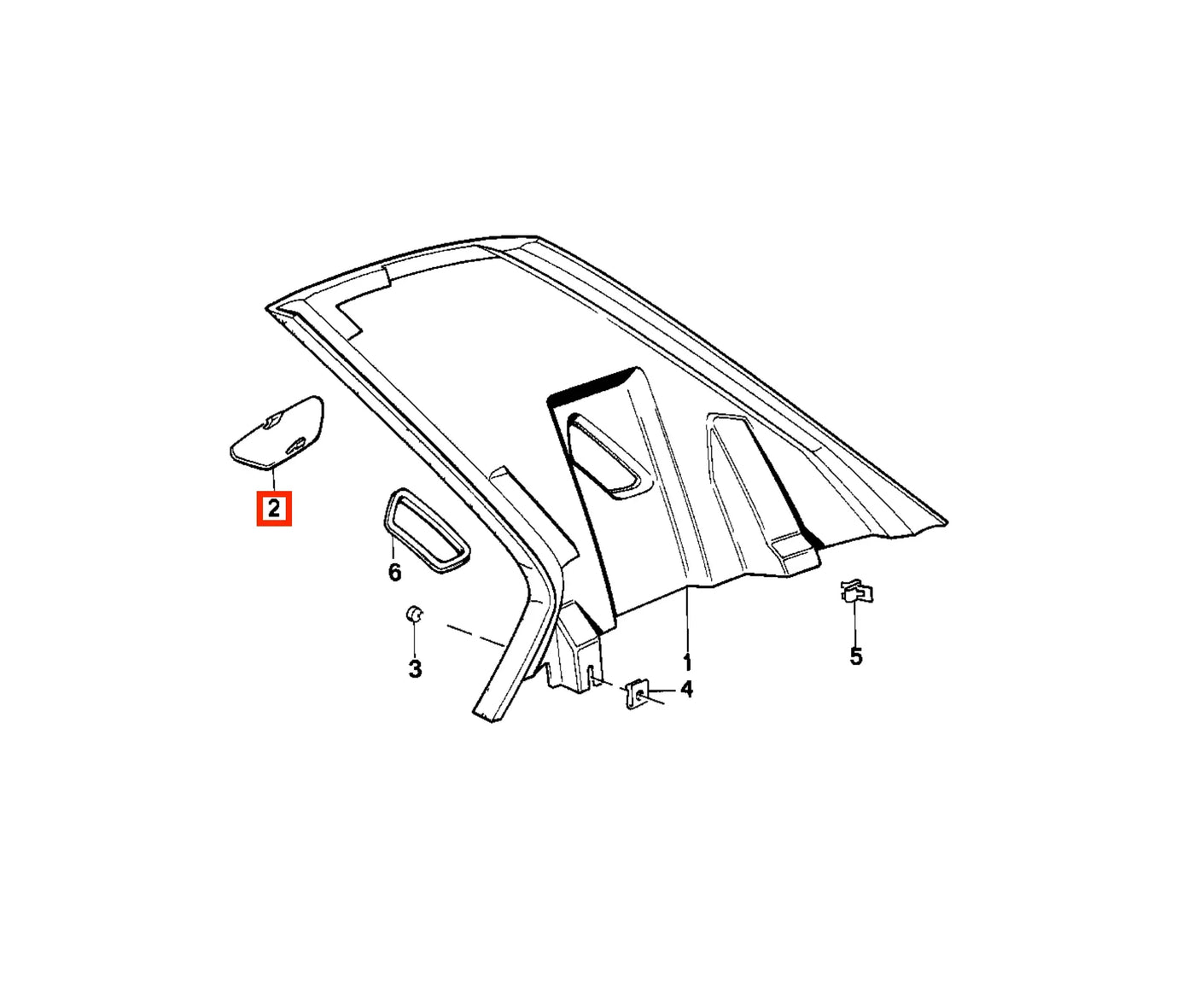 Cache Ceinture de Sécurité Montant de Porte pour BMW E23 (1977-1986) - Revvo