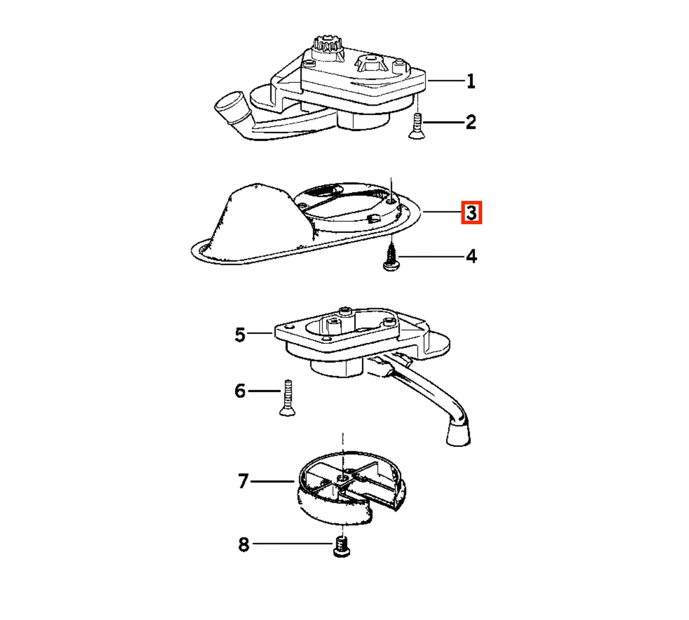 Garniture de Poignée de Toit Ouvrant pour BMW E36 - Revvo