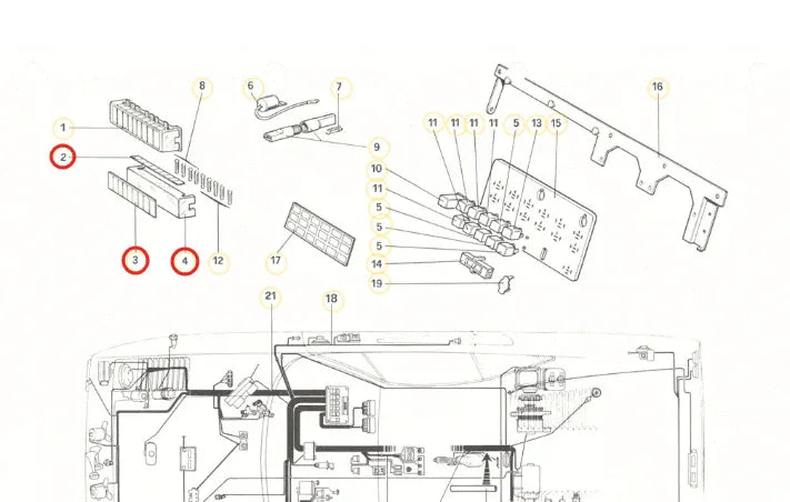 Couvercle pour Boîte à Fusibles de Ferrari 208 et 308 - Revvo