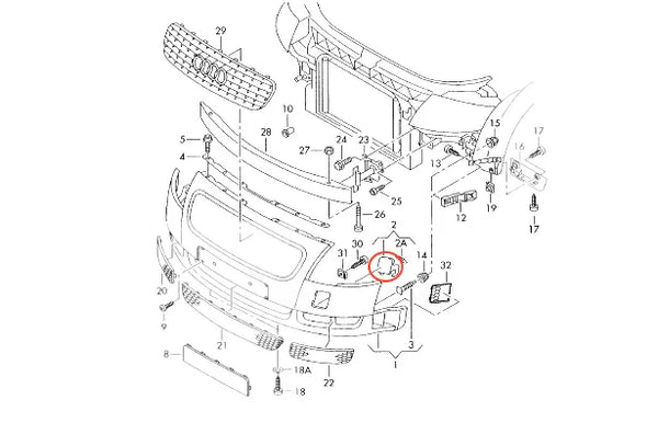 Cache Lave-Phare - Audi TT 1 (type 8N)