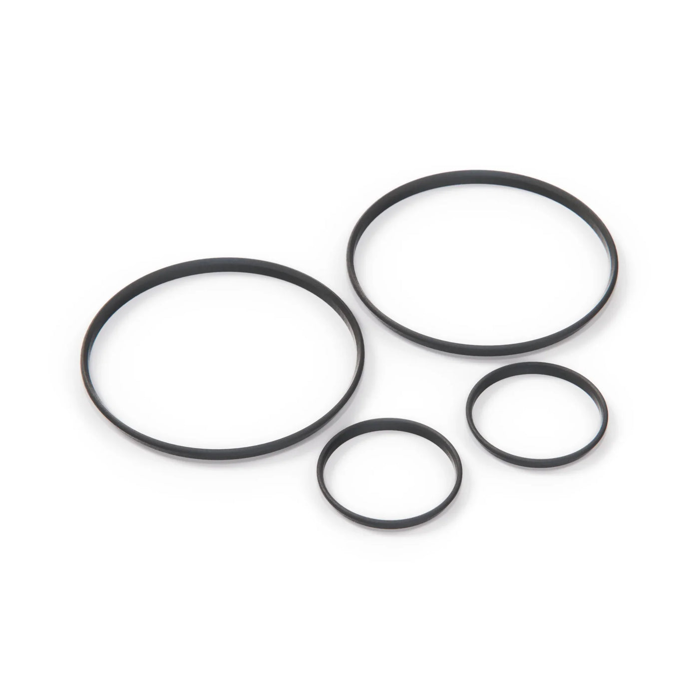 Kit de 4 Anneaux Noirs de Compteur pour BMW E30 - Revvo