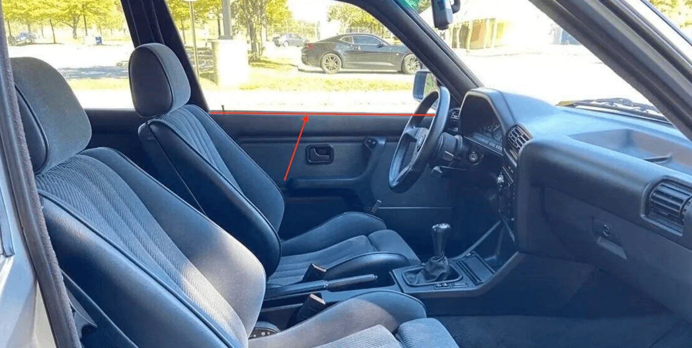 Lèche-Vitre Intérieur de Porte Avant pour BMW E30 Berline (phase 2) - Revvo