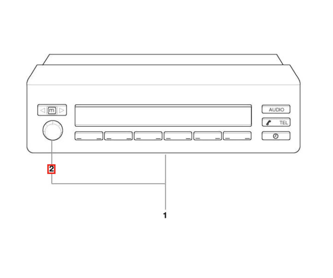 Bouton Autoradio Origine - BMW E39 E53 - Revvo