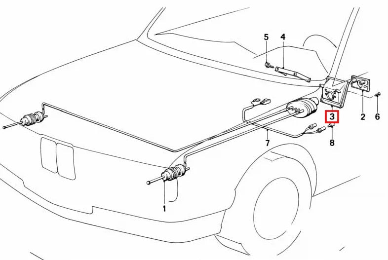 Support de Fixation du Système de Réglage des Phares pour BMW M3 E30 (1986-1991) - Revvo