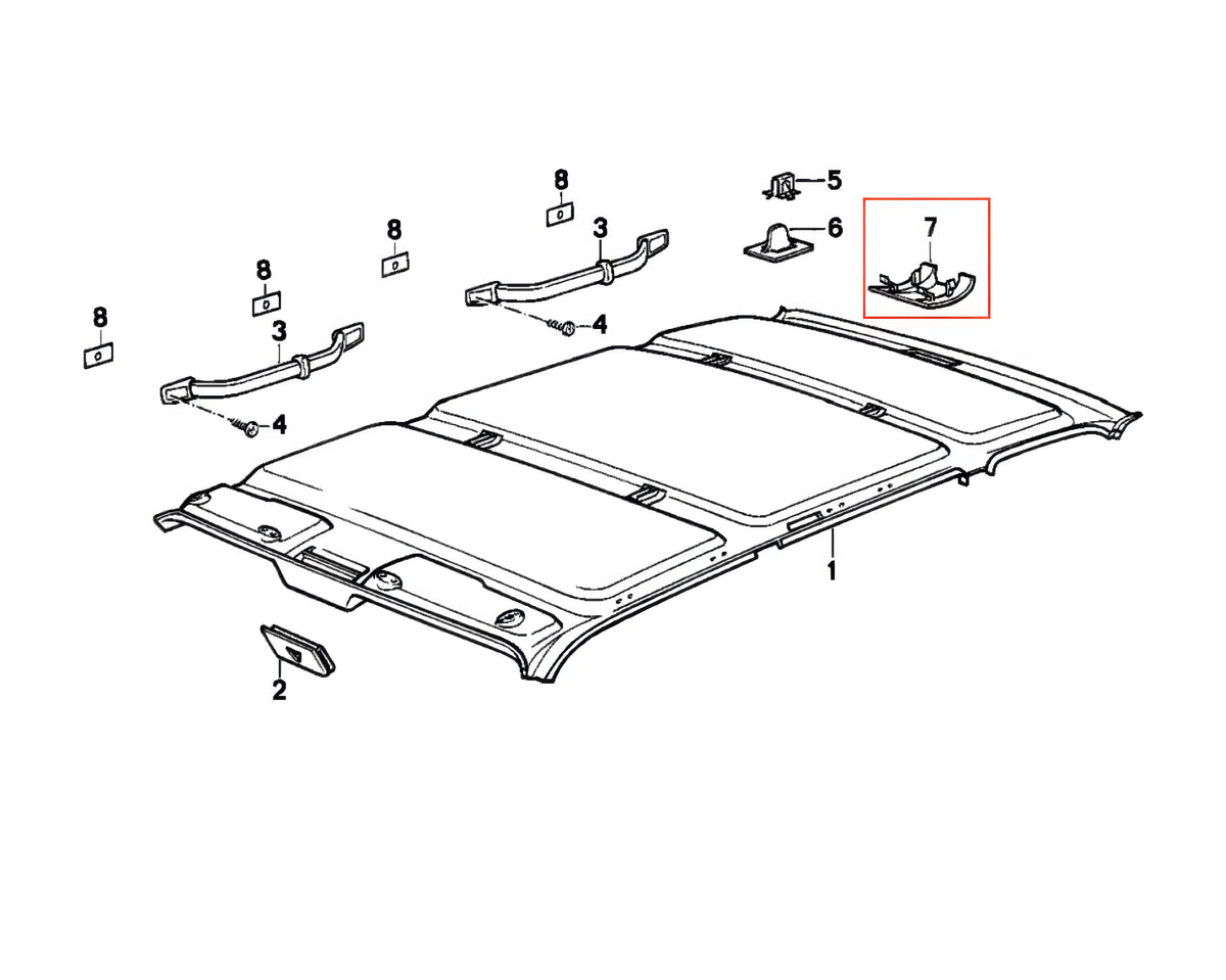 Cache Charnière de Coffre BMW E30 Touring - Revvo