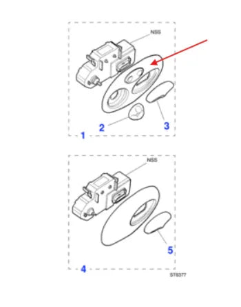 Cache Commandes Réglage Siège pour Jaguar XJ8/XJR (pour 3 boutons) - Revvo