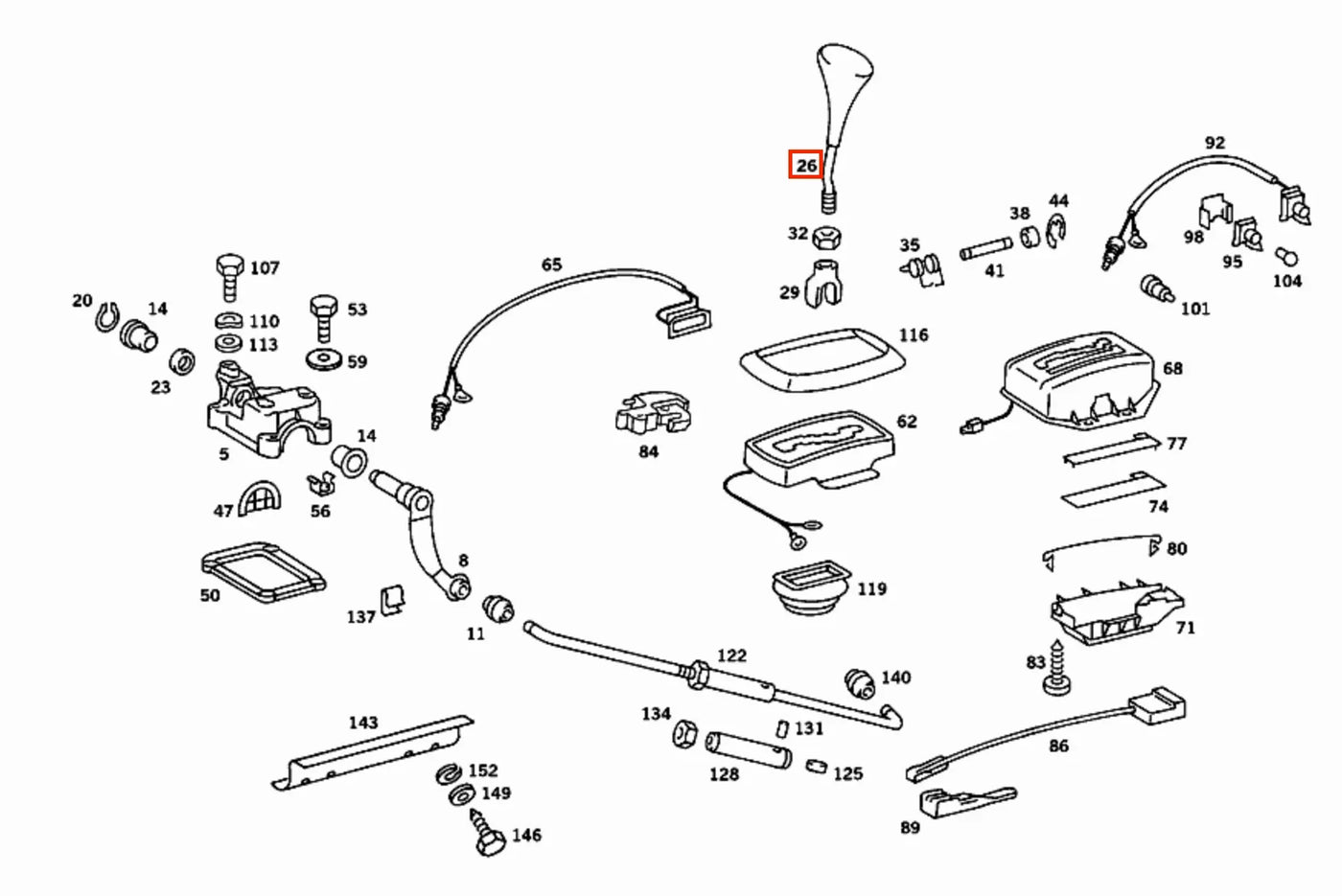 Pommeau Levier de Vitesses Ronce de Noyer pour Mercedes SL R107 / S W115 / E W123 - Revvo