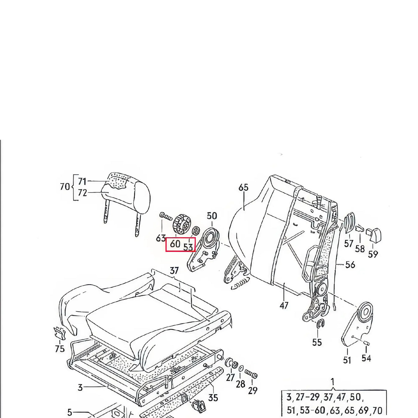 Molette Réglage Siège Golf 1 et 2 - Revvo