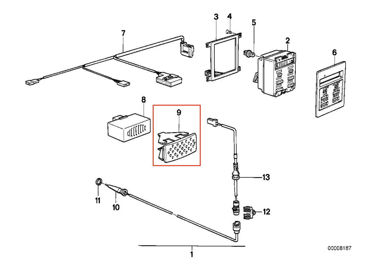 Support Avertisseur Sonore de Porte pour BMW E30 et E24 - Revvo