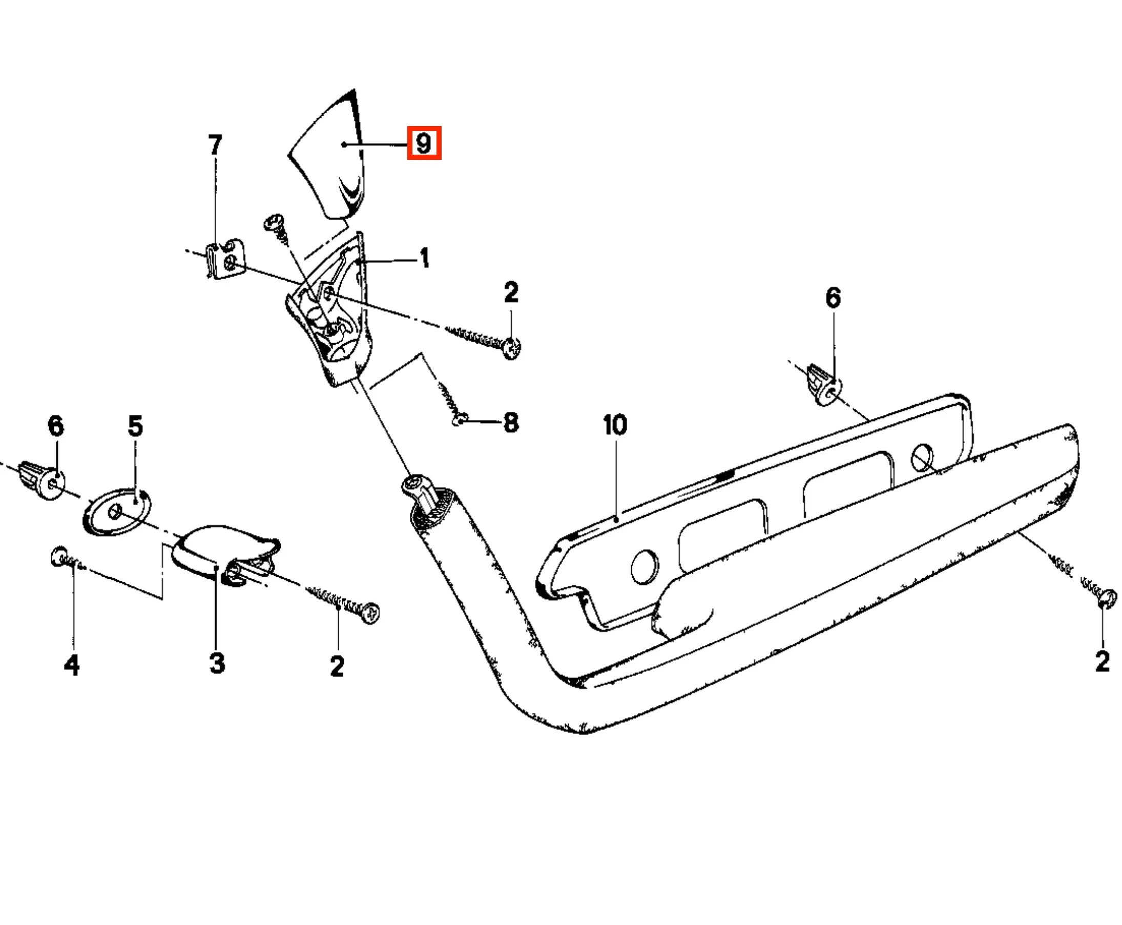 Cache Chromée de Poignée de Tirage de Porte pour BMW E12, E21 et E24 - Revvo
