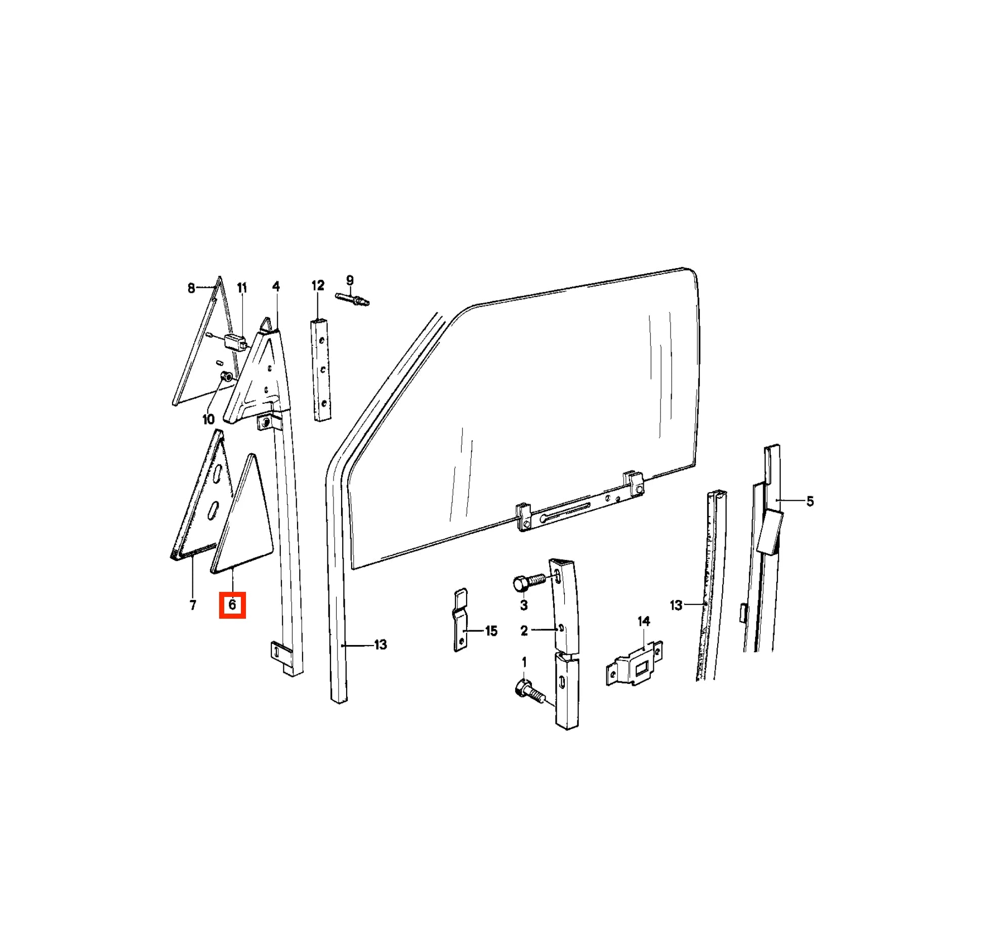 Cache Intérieur pour Rétroviseur Latéral de BMW E21 (1975-1983) - Revvo