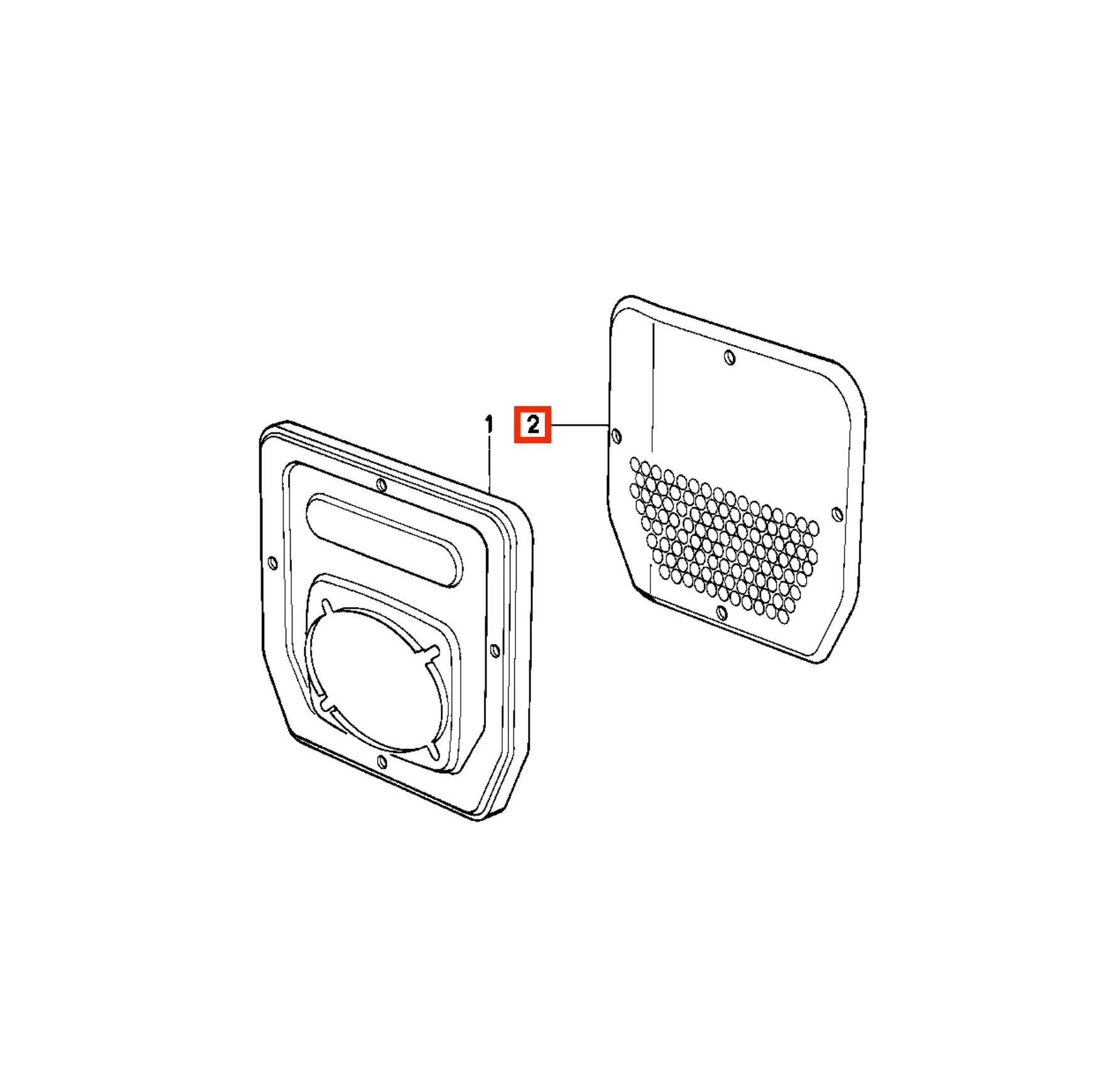Grille Haut-Parleur Montant de Pare-Brise pour BMW E23 (1977-1986) - Revvo
