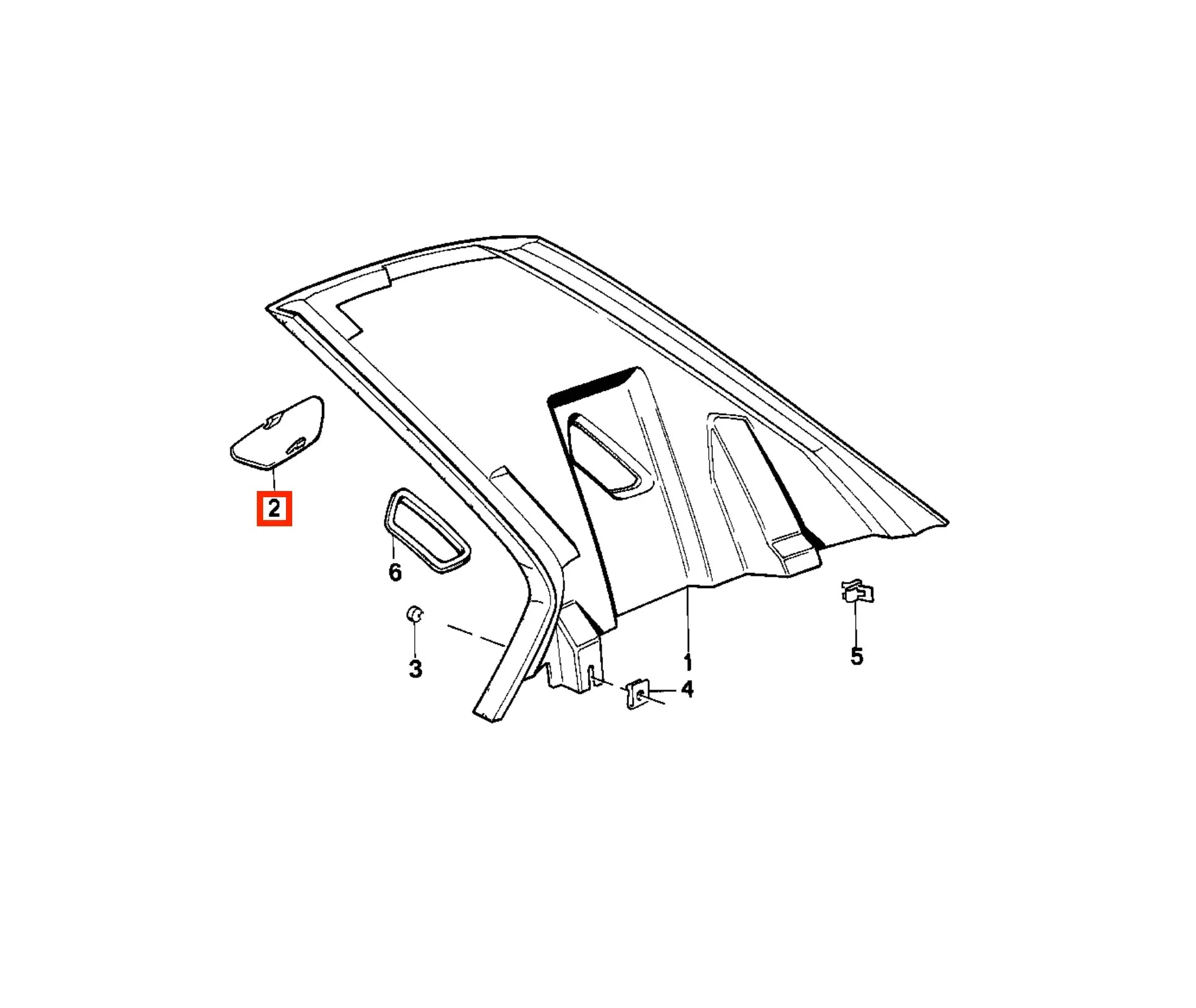 Cache Ceinture de Sécurité Montant de Porte pour BMW E23 (1977-1986) - Revvo