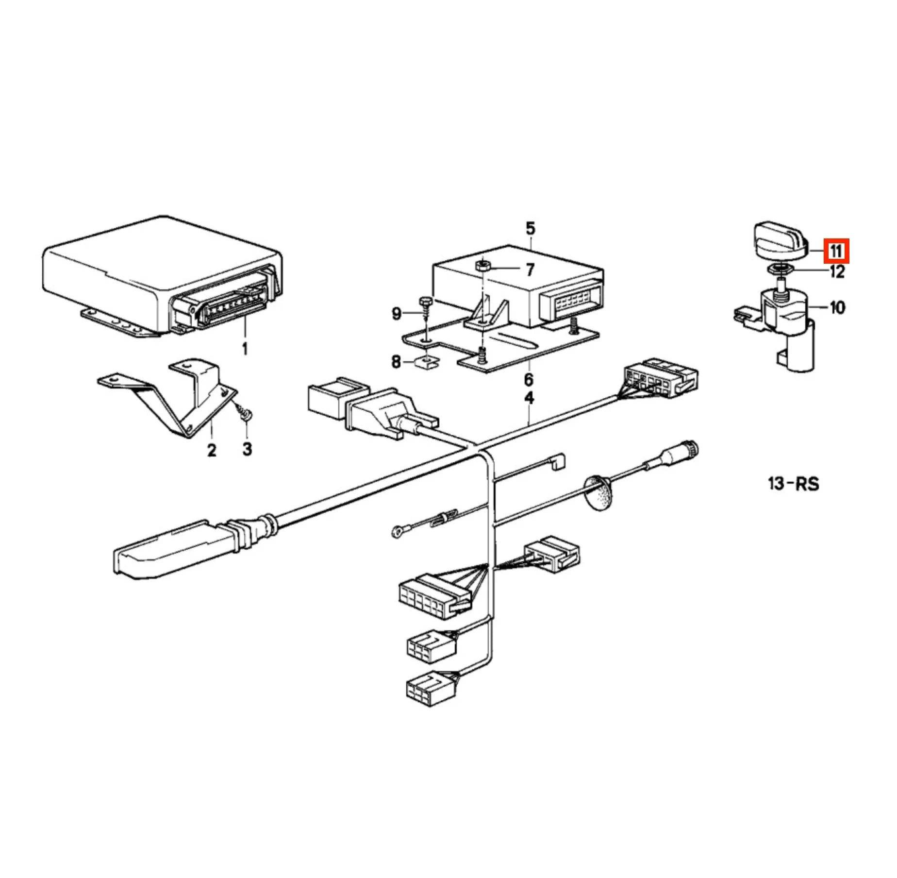 Bouton Sélecteur Mode de Transmission Automatique pour BMW E23, E24, E28, E30 - Revvo