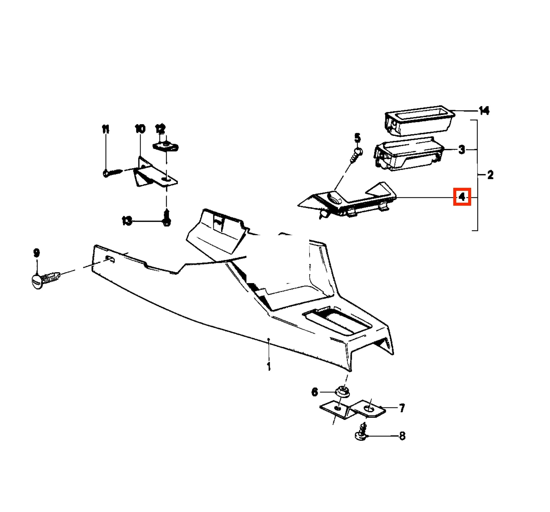 Cendrier / Support Manomètre pour BMW E30 - Revvo