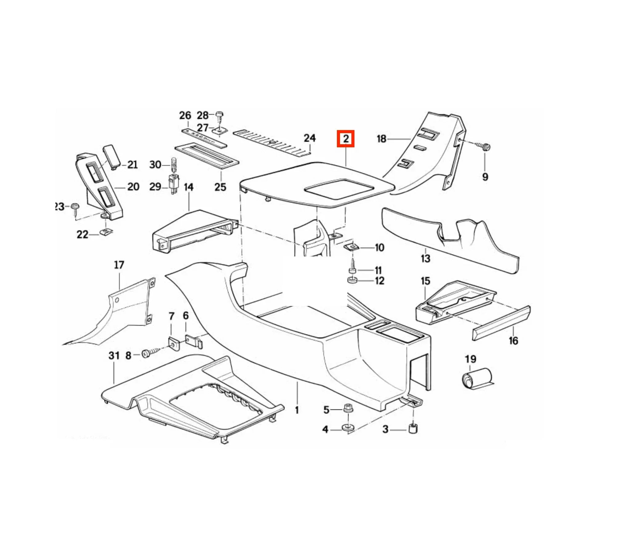 Garniture Bois de Levier de Vitesses pour BMW E34 et E32 - Revvo