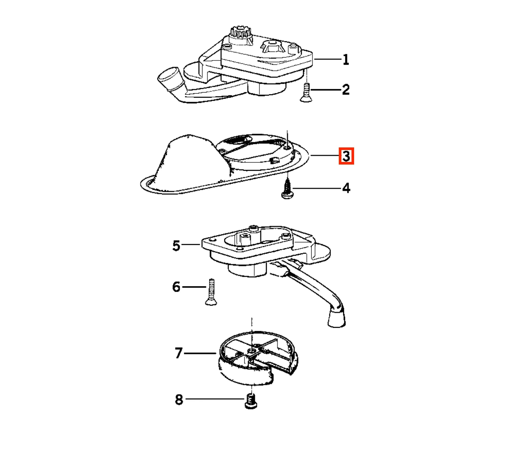 Garniture de Poignée de Toit Ouvrant pour BMW E36 - Revvo