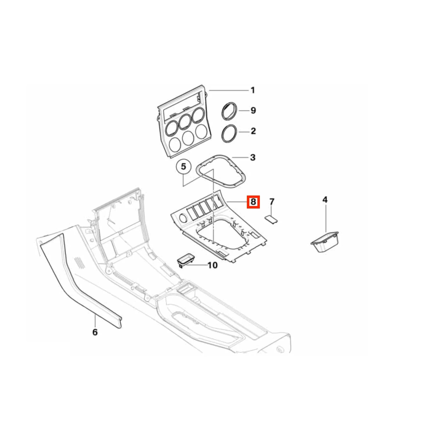 Garniture de Levier de Vitesses en Carbone pour BMW Z3 M (1996-2002) - Revvo