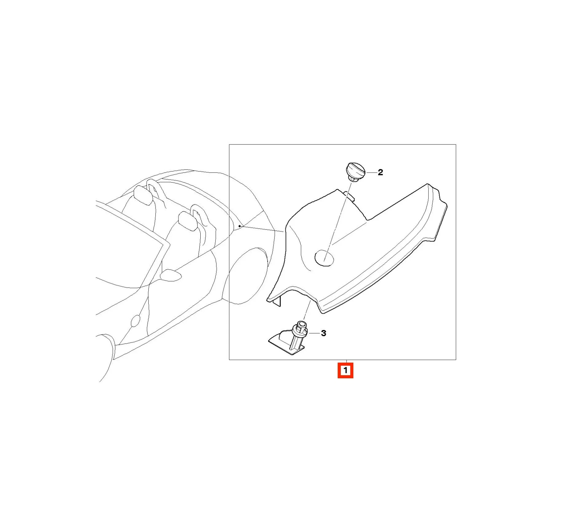 Garniture Latérale de Capote en Cuir pour BMW Z4 E85 (2002-2008) - Revvo