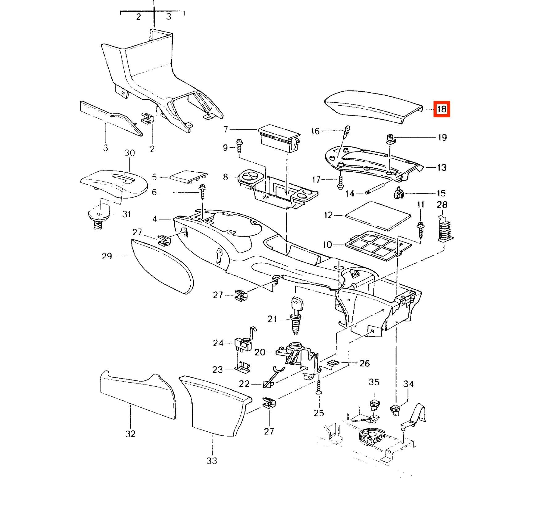 Couvercle Accoudoir en Cuir pour Porsche 911 996 et Boxster 996 - Revvo