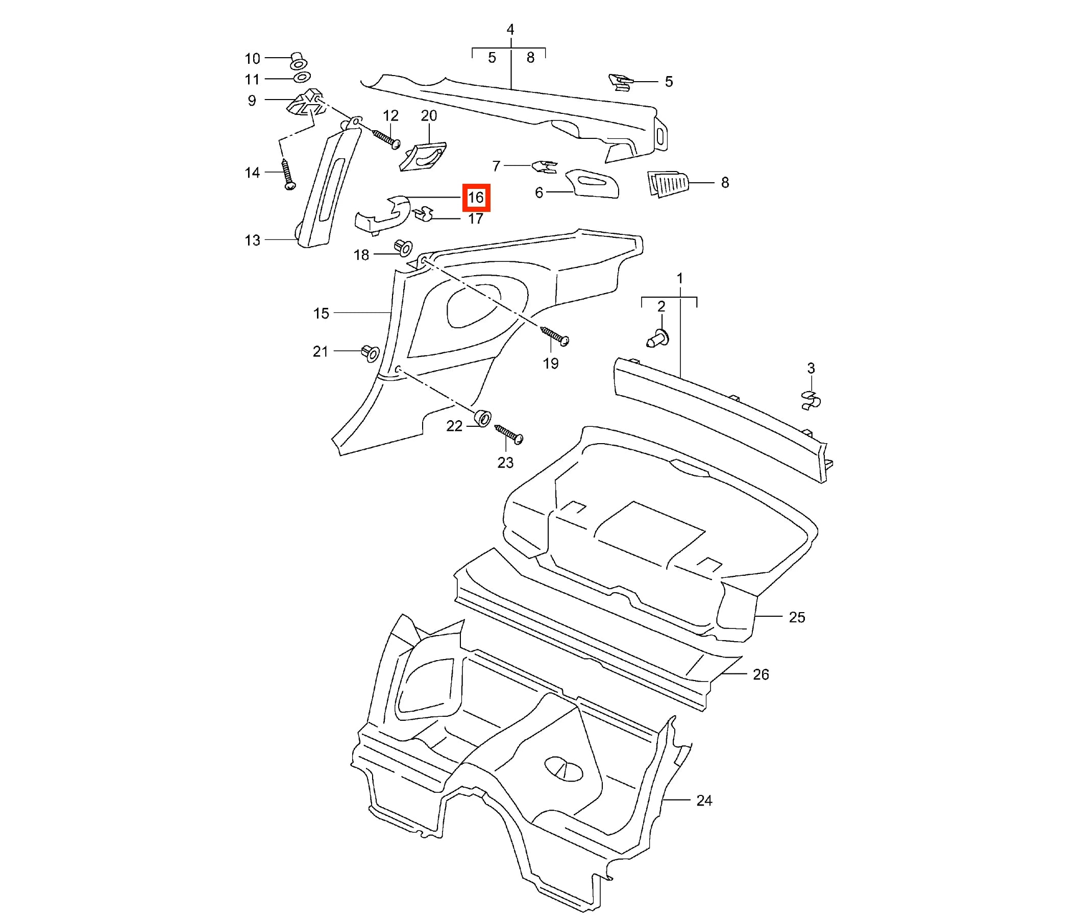 Garniture Ceinture de Sécurité Avant pour Porsche 911 996 (1997-2006) - Revvo