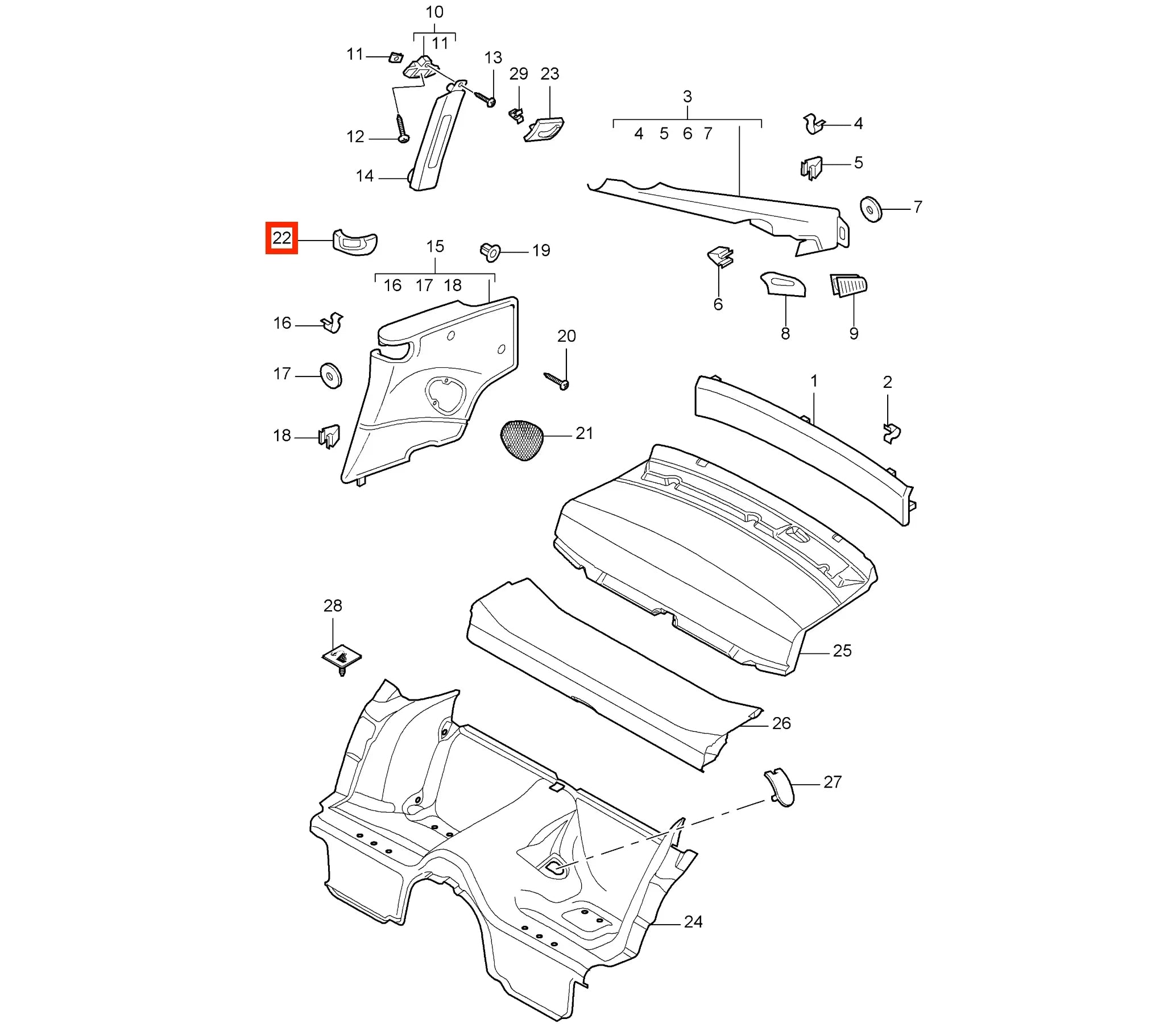 Guide de Ceinture de Sécurité Avant pour Porsche 911 997 (2005-2013) - Revvo