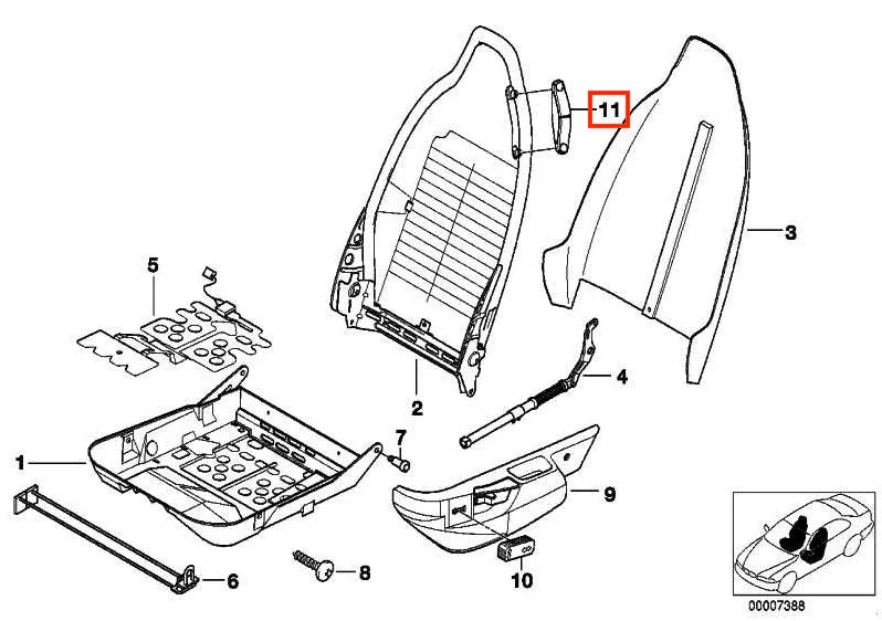 Guide de Ceinture de Sécurité pour BMW Z3 - Revvo