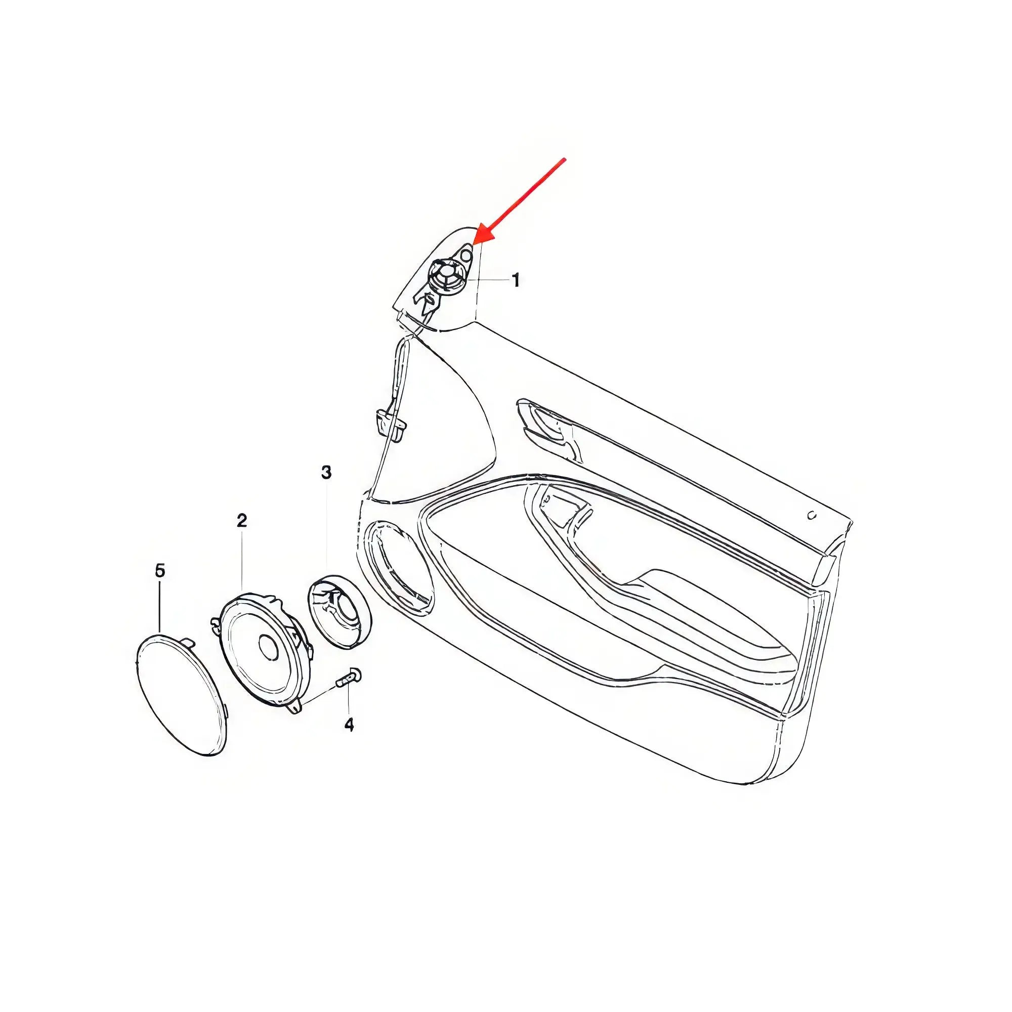 Adaptateurs Tweeters Porte - BMW E46