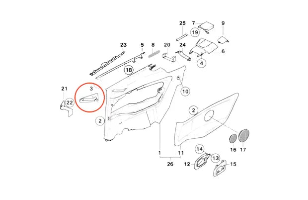 Cache Sortie de Ceinture de Sécurité Avant pour BMW E36 Cabriolet - Revvo