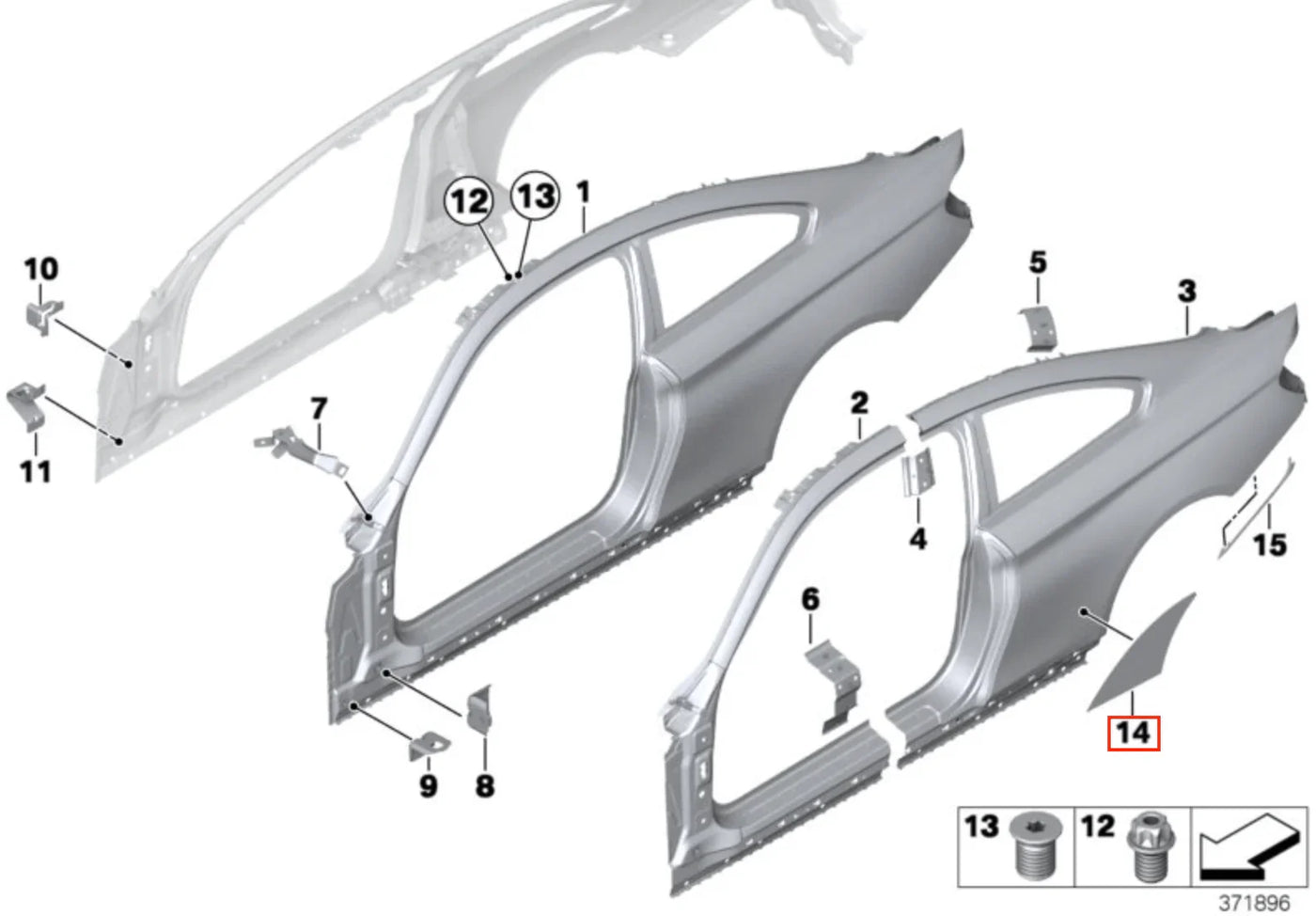 Film de Protection PPF pour Ailes Arrière de BMW Série 4 F32 et M4 F82, F83 (2014-2020) - Revvo