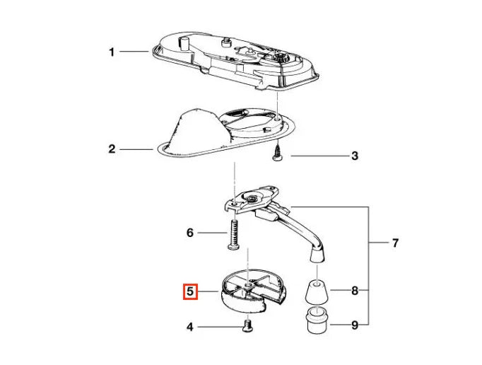Cache de Manivelle de Toit Ouvrant pour BMW E30 E28 E24 E23 E21 E12 - Revvo
