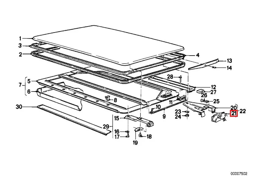 Guide de Toit Ouvrant pour BMW E12, E21, E23, E24, E28 - Revvo