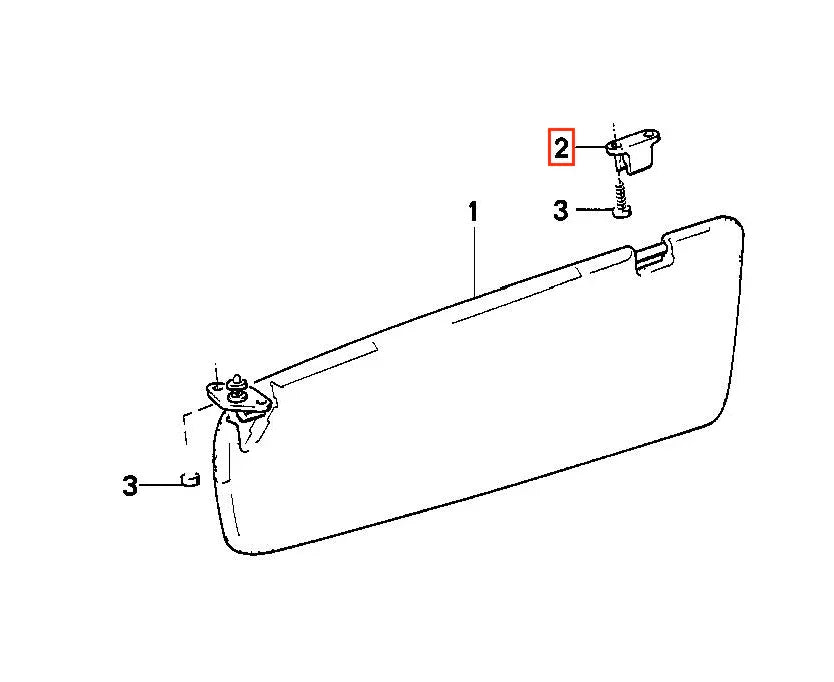 Support de Pare-Soleil pour BMW E21, E23, E24 et E28 - Revvo