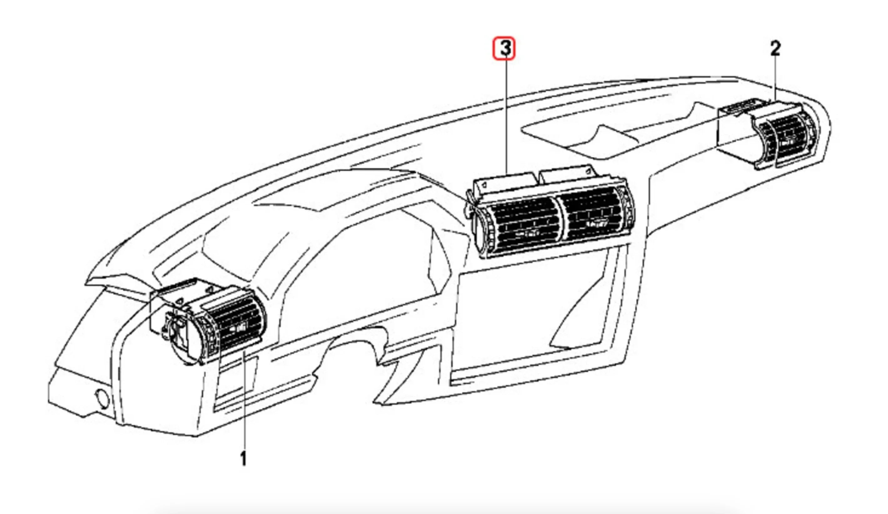 Support Manomètre de Grille de Ventilation Centrale pour BMW E30 - Revvo