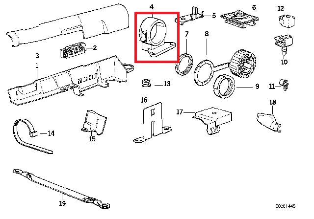 Support Faisceau Moteur pour BMW E30 - Revvo