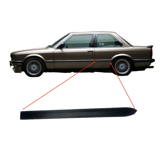 Baguette Latérale Arrière Noire pour BMW E30 Coupé (1982-1994) - Revvo