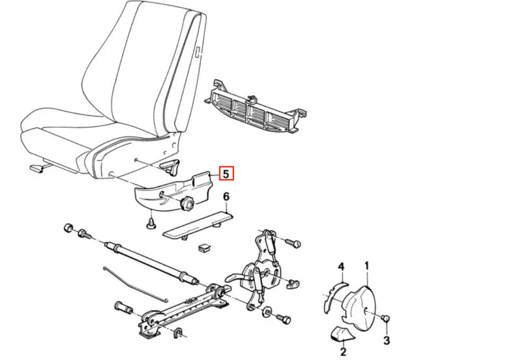 Garniture Latérale de Siège Sport pour BMW E30, E28, E24, E23 - Revvo