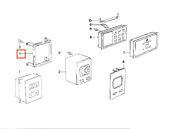 Cache Obturateur Ordinateur de Bord pour BMW E30 et E28 - Revvo