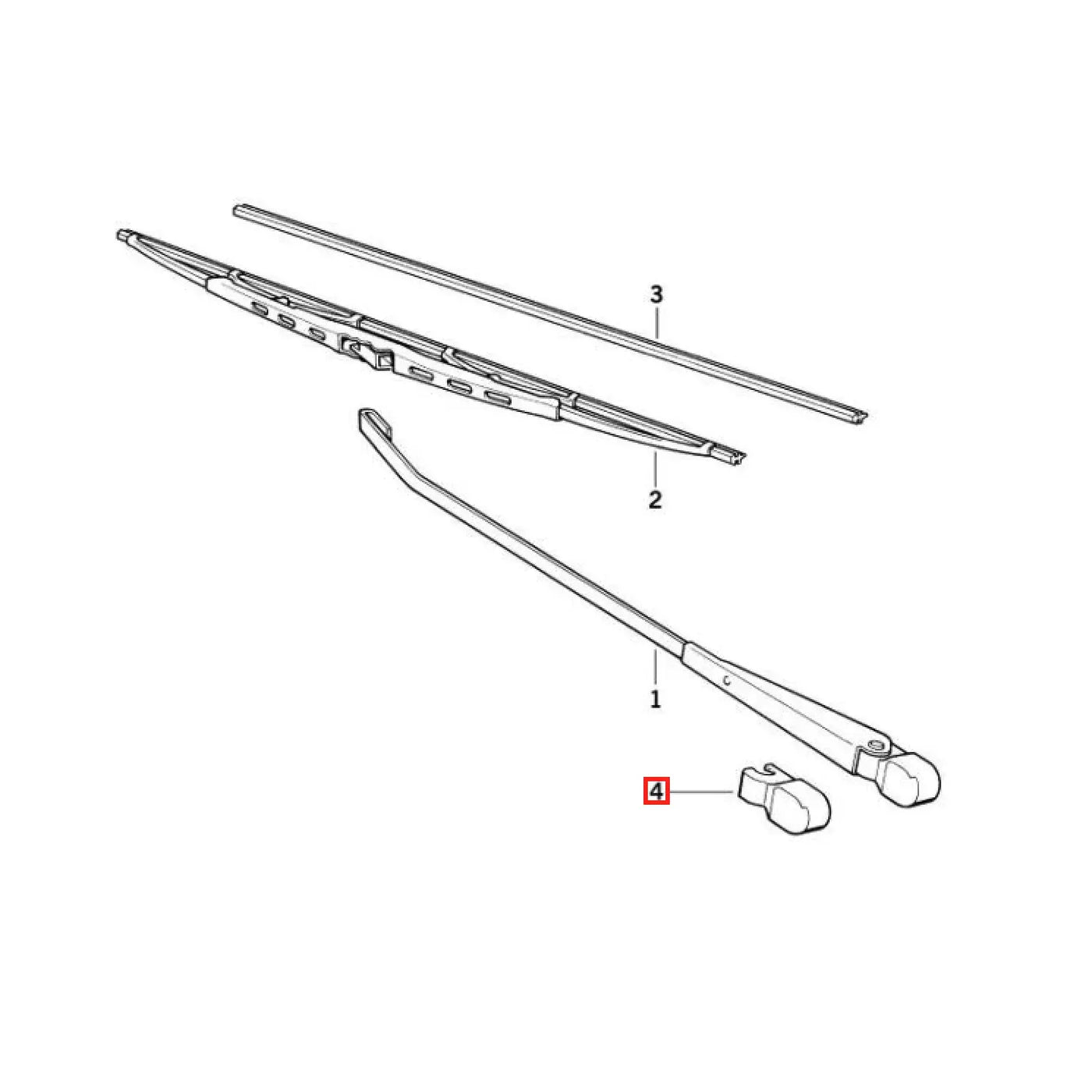 Cache Écrou Essuie-Glace Avant - BMW E28 E30 Z1 - Revvo