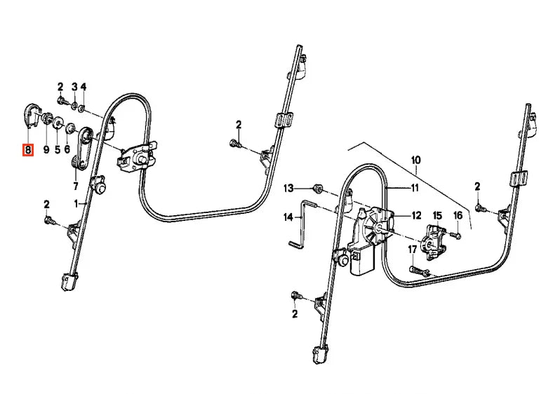 Cache de Manivelle de Lève-Vitre pour BMW E30 et E34 - Revvo