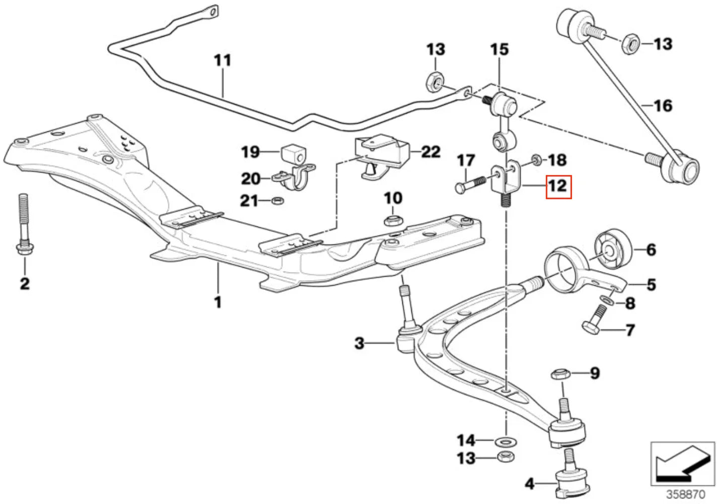 Support Bras Oscillant Avant pour BMW E30, E36, Z1 et Z3 (lot de 2) - Revvo