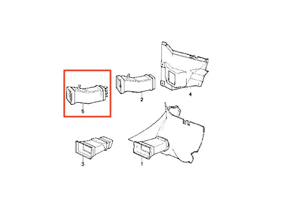 Conduit de Refroidissement de Frein Avant pour BMW E30 - Revvo