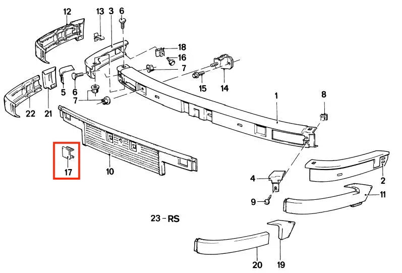 Cache Écrou de Fixation de Pare-Choc Avant pour BMW E30 - Revvo