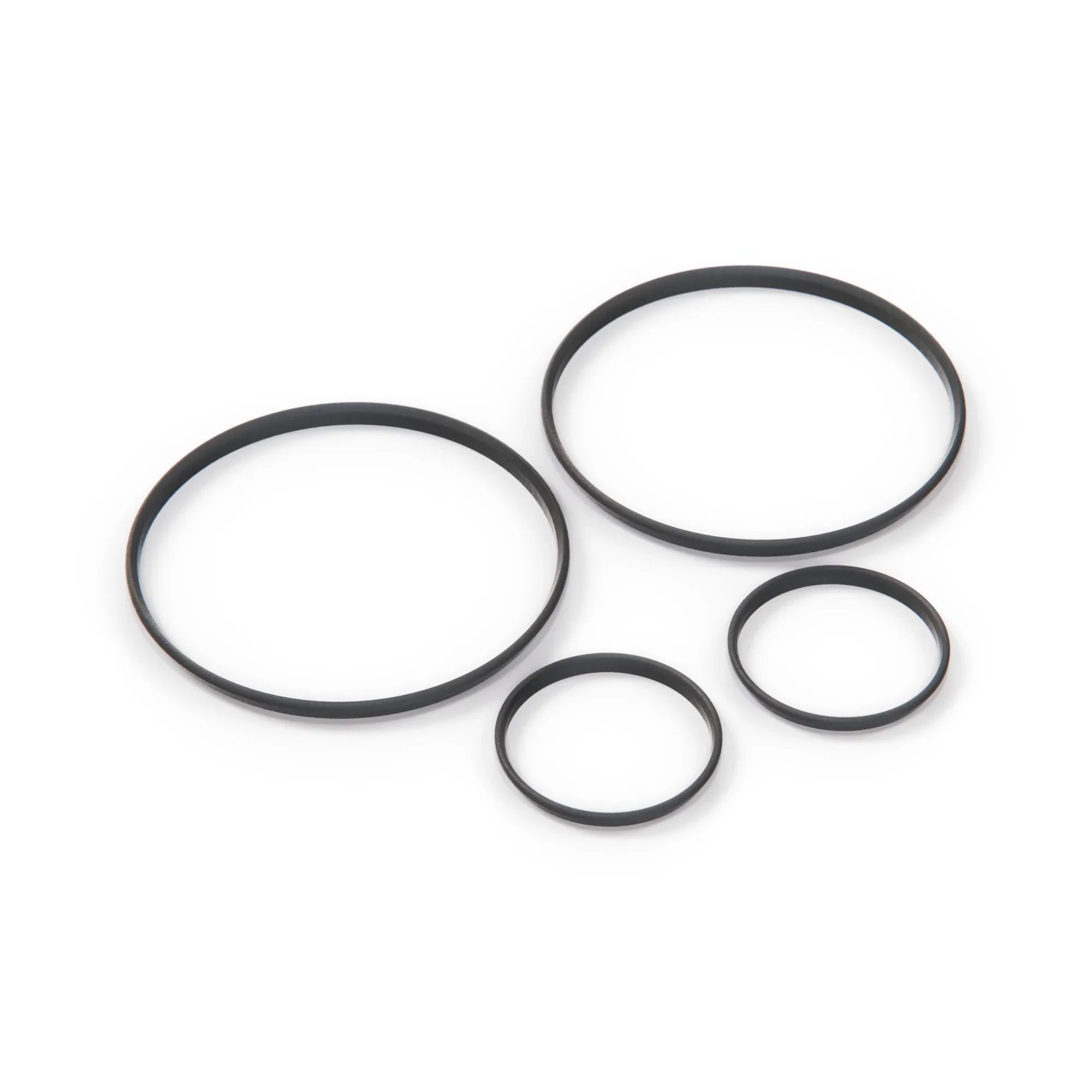 Kit de 4 Anneaux Noirs de Compteur pour BMW E30 - Revvo