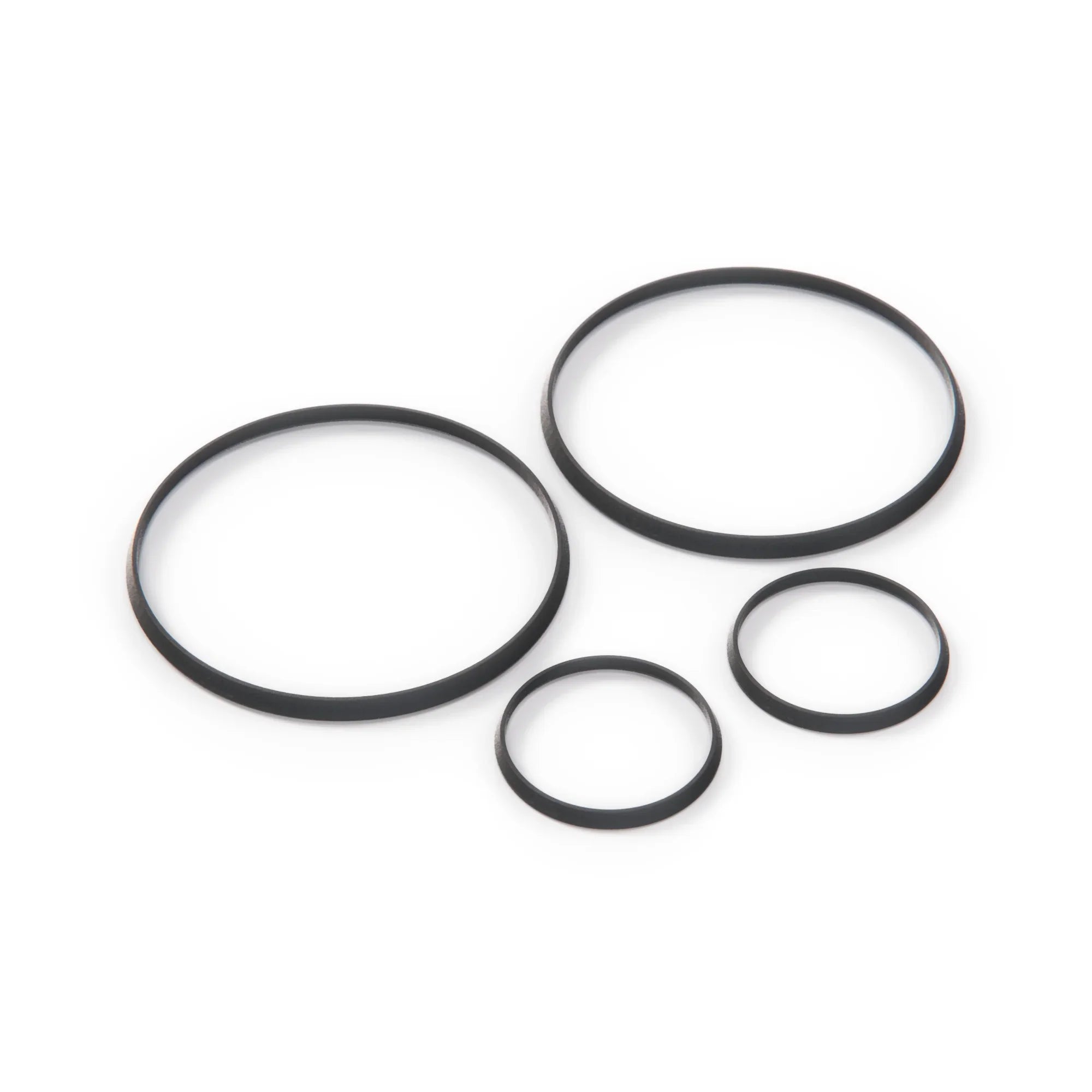 Kit de 4 Anneaux Noirs de Compteur pour BMW E30 - Revvo