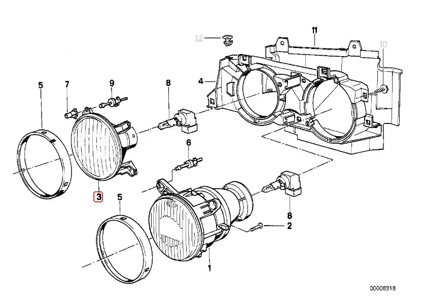 Collecteur Admission d'Air de Phare pour BMW E30 (1982-1994) - Revvo