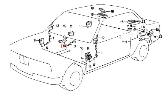 Support Autoradio pour BMW E30 - Revvo