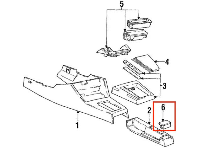 Plaque de Suppression de Cendrier Arrière pour BMW E30 - Revvo