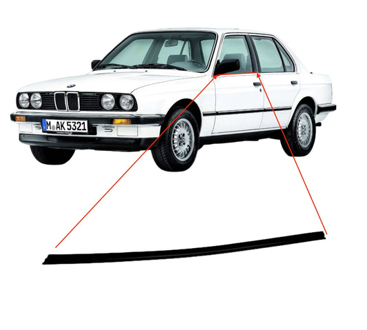 Lèche-Vitre Extérieur de Porte Avant pour BMW E30 Berline (phase 2) - Revvo