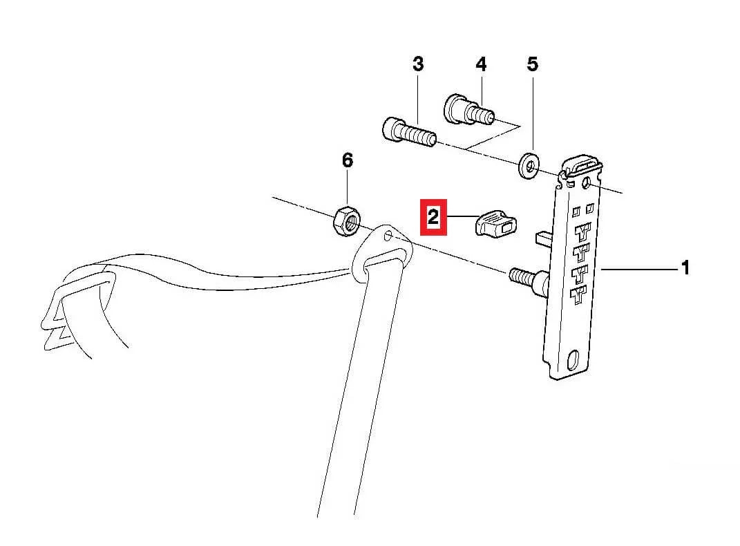 Bouton Réglage Hauteur Ceinture de Sécurité pour BMW E36 - Revvo